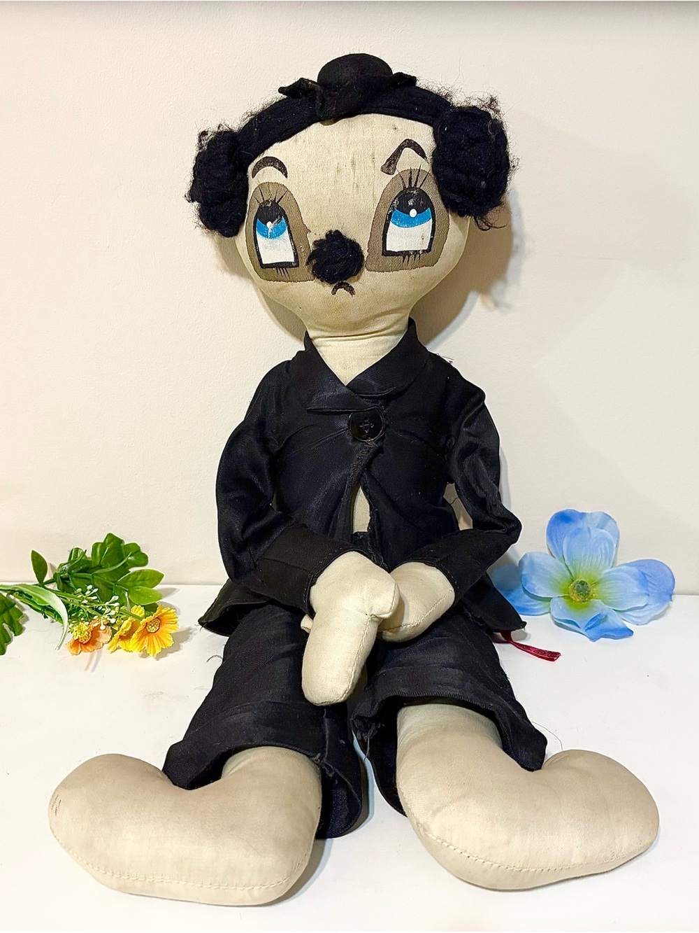 Vintage Marie D'O Flapper Girl Rag Doll-Rare 1920s Retro Antique Stuffed Plush